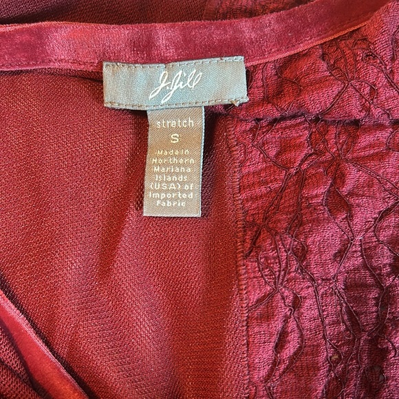 J.Jill S Stretch Patchwork Top - Picture 7 of 9